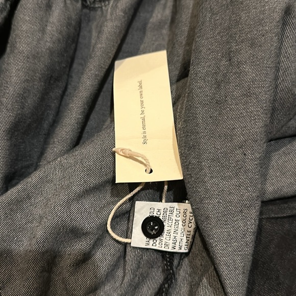 Button Down Short Denim Jean Dress Size 2XL - Picture 7 of 8